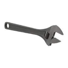 Paramount - 1-5/16" Jaw Capacity, 10" Standard Adjustable Wrench - Chrome Vanadium Steel, Black Finish - Industrial Tool & Supply