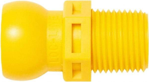 Loc-Line - 1/2" Hose ID, Male to Female Coolant Hose Connector - 3/8" NPT, For Loc-Line Modular Hose Systems - Industrial Tool & Supply