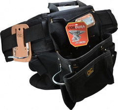 CLC - 47 to 55" Waist Tool Belt - 16 Pocket, 5" Wide, Black, Nylon - Industrial Tool & Supply