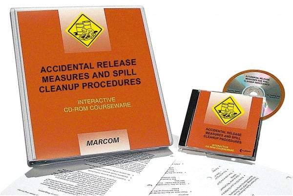 Marcom - Accidental Release Measures and Spill Cleanup Procedures, Multimedia Training Kit - 45 min Run Time CD-ROM, English & Spanish - Industrial Tool & Supply