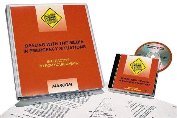 Marcom - Dealing with the Media in Emergency Situations, Multimedia Training Kit - 45 min Run Time CD-ROM, English & Spanish - Industrial Tool & Supply