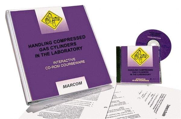 Marcom - Handling Compressed Gas Cylinders in the Laboratory, Multimedia Training Kit - 45 min Run Time CD-ROM, English & Spanish - Industrial Tool & Supply