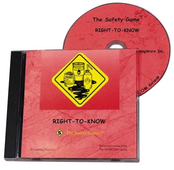 Marcom - Right to Know, Multimedia Training Kit - Computer Game, English - Industrial Tool & Supply