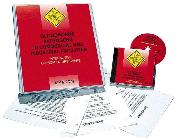 Marcom - Bloodborne Pathogens in Commercial and Industrial Facilities, Multimedia Training Kit - 45 min Run Time CD-ROM, English & Spanish - Industrial Tool & Supply