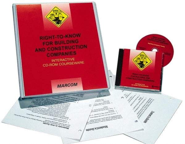Marcom - Right to Know, Multimedia Training Kit - 45 min Run Time CD-ROM, English & Spanish - Industrial Tool & Supply