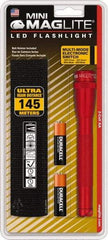 Mag-Lite - LED Bulb, Mini Flashlight - Aluminum Body, AA Batteries - Industrial Tool & Supply