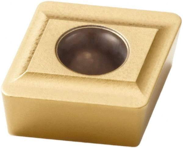 Seco - CCMX09T308 MD09 Grade F40M Carbide Milling Insert - TiAlN/TiN Finish, 0.156" Thick, 3/8" Inscribed Circle, 0.031" Corner Radius - Industrial Tool & Supply