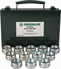 Greenlee - 8 AWG - 350 MCM Crimping Die Set - Use with Mfr's # EK628L11 - Industrial Tool & Supply