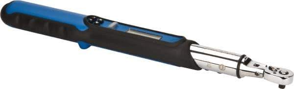 CDI - 1/4" Drive Electronic Digital Torque Wrench - 2 Ft/Lb to 20 Ft/Lb Torque, 15" OAL, 0.1 N/m Graduation, Teardrop Flex Head - Industrial Tool & Supply
