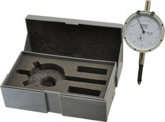 Fowler - 0.4" Range, 0-50-0 Dial Reading, 0.0005" Graduation Dial Drop Indicator - Revolution Counter - Industrial Tool & Supply