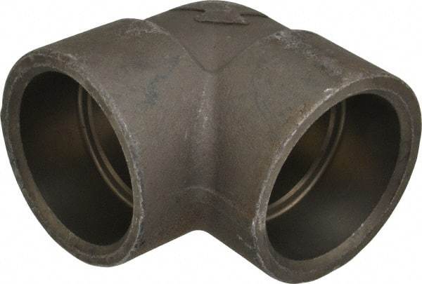 Made in USA - Size 2-1/2", Class 3,000, Forged Carbon Steel Black Pipe 90° Elbow - 3,000 psi, Socket Weld End Connection - Industrial Tool & Supply