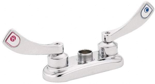 Moen - Wrist Blade Handle, Commercial Bathroom Faucet - Two Handle, No Drain, No Spout - Industrial Tool & Supply
