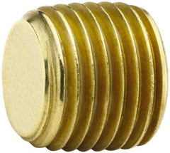 Parker - 3/8 Male Thread, Brass Industrial Pipe Hex Head Plug - MNPTF, 1,000 psi - Industrial Tool & Supply