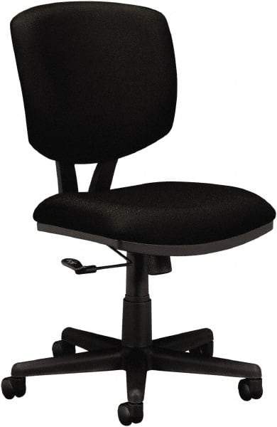 Hon - 40" High Task Chair - 25-3/4" Wide x 25-3/4" Deep, 100% Polyester Seat, Black - Industrial Tool & Supply