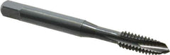 OSG - 1/4-20 UNC, 3 Flute, Oxide Finish, Vanadium High Speed Steel Spiral Point Tap - Plug Chamfer, Right Hand Thread, 2-1/2" OAL, 1" Thread Length, 0.255" Shank Diam, Series 280 - Exact Industrial Supply