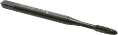 OSG - #4-48 UNF, 2 Flute, Oxide Finish, Vanadium High Speed Steel Spiral Point Tap - Plug Chamfer, Right Hand Thread, 1-7/8" OAL, 9/16" Thread Length, 0.141" Shank Diam, 2B Class of Fit, Series 280 - Exact Industrial Supply