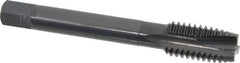 OSG - 1/2-13 UNC, 3 Flute, Oxide Finish, Vanadium High Speed Steel Spiral Point Tap - Plug Chamfer, Right Hand Thread, 3-3/8" OAL, 1-21/32" Thread Length, 0.367" Shank Diam, Series 280 - Exact Industrial Supply