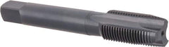 OSG - 5/8-18 UNF, 3 Flute, Oxide Finish, Vanadium High Speed Steel Spiral Point Tap - Plug Chamfer, Right Hand Thread, 3-13/16" OAL, 1-13/16" Thread Length, 0.48" Shank Diam, Series 280 - Exact Industrial Supply