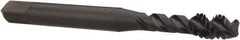 OSG - #12-24 UNC 3 Flute 2B/3B Modified Bottoming Spiral Flute Tap - Vanadium High Speed Steel, Oxide Finish, 2-3/8" OAL, Right Hand Flute, Right Hand Thread, H3, Series 290 - Exact Industrial Supply
