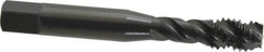 OSG - 3/8-16 UNC 3 Flute Modified Bottoming Spiral Flute Tap - Vanadium High Speed Steel, Oxide Finish, 2-15/16" OAL, Right Hand Flute, Right Hand Thread, H2, Series 290 - Exact Industrial Supply