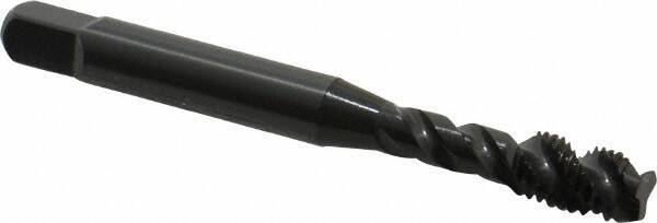 OSG - 1/4-28 UNF 3 Flute Modified Bottoming Spiral Flute Tap - Vanadium High Speed Steel, Oxide Finish, 2-1/2" OAL, Right Hand Flute, Right Hand Thread, Oversize, H7, Series 290 - Exact Industrial Supply