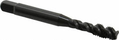 OSG - 1/4-28 UNF 3 Flute Modified Bottoming Spiral Flute Tap - Vanadium High Speed Steel, Oxide Finish, 2-1/2" OAL, Right Hand Flute, Right Hand Thread, Oversize, H7, Series 290 - Exact Industrial Supply