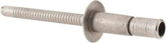 RivetKing - Size 64 Dome Head Stainless Steel Structural with Locking Stem Blind Rivet - Stainless Steel Mandrel, 0.062" to 0.27" Grip, 0.4" Head Diam, 0.194" to 0.204" Hole Diam, 0.416" Length Under Head, 3/16" Body Diam - Industrial Tool & Supply