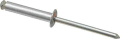 RivetKing - Dome Head Aluminum Peel Blind Rivet - Steel Mandrel, 0.157" to 0.69" Grip, 0.315" Head Diam, 0.165" Max Hole Diam, 0.787 to 0.826" Length Under Head, 5/32" Body Diam - Industrial Tool & Supply