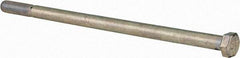 Value Collection - 1/2-13 UNC, 10" Length Under Head Hex Head Cap Screw - Partially Threaded, Grade 5 Steel, Zinc-Plated Finish, 3/4" Hex - Industrial Tool & Supply