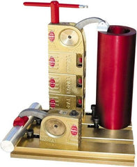 Mitee-Bite - 59 Lb-Ft Holding Capacity, 5-1/2" Max Opening Capacity, 3,500 Lb Clamping Pressure, Manual Hold Down Clamp - 2-3/8" Arm Length, 4-1/4" Clamp Length, 1-9/16" Clamp Width, 3-1/2" Clamp Height, T-Slot Mount, Steel - Industrial Tool & Supply