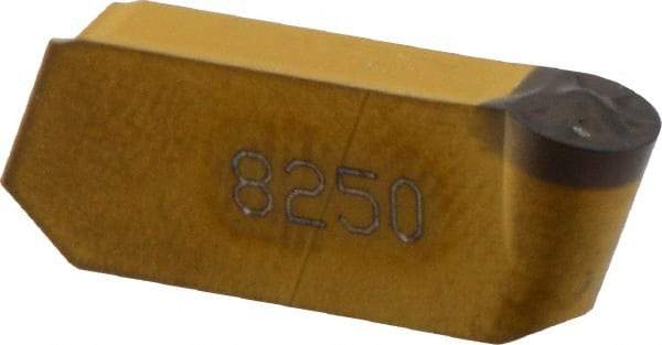Iscar - 420GIMY Grade IC8250, 4mm Cutting Width Carbide Grooving Insert - 2mm Max Depth of Cut, Neutral, 0.079" Corner Radius, TiCN/Al2O3 Finish - Industrial Tool & Supply