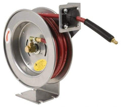 PRO-SOURCE - 75' Spring Retractable Hose Reel - 300 psi, Hose Included - Industrial Tool & Supply