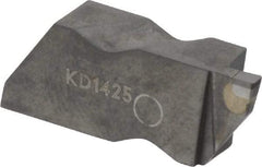Kennametal - 3062NG EST Grade KD1425, 1.58mm Cutting Width Diamond Tipped Grooving Insert - 2.39mm Max Depth of Cut, Left Hand, 0.19mm Corner Radius, Uncoated - Industrial Tool & Supply