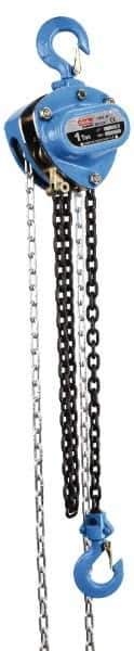 Value Collection - 6,000 Lb Lifting Capacity, 20' Lift Height, Hand Hoist - Made from Chain, 84' Overhaul to Lift 1', 84 Lb Avg Pull to Lift Rated Load, 1 Chain - Industrial Tool & Supply
