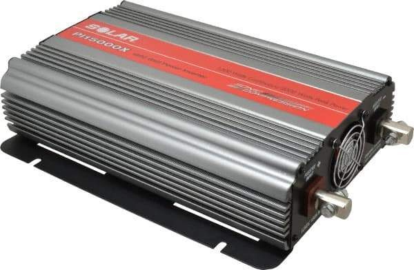 Value Collection - 3 Connection, 12 VDC Input, 110 VAC Output, 3,000 Peak Wattage, Power Inverter - 1,500 Watt Continuous Output Power - Industrial Tool & Supply
