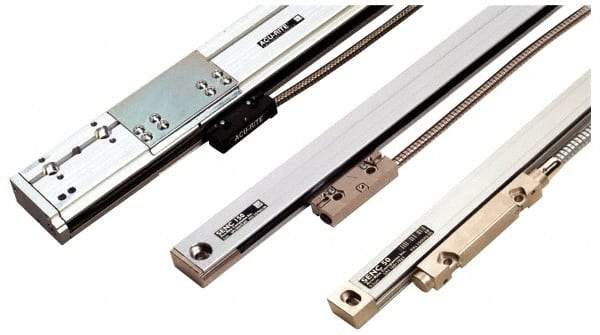 Acu-Rite - 84" Max Measuring Range, 5 µm Resolution, 90-3/8" Scale Length, Glass DRO Linear Scale - 3 & 5 µm Accuracy, IP53, IP64, 19' Cable Length, 0 to 50°C, Series SENC 150 - Industrial Tool & Supply