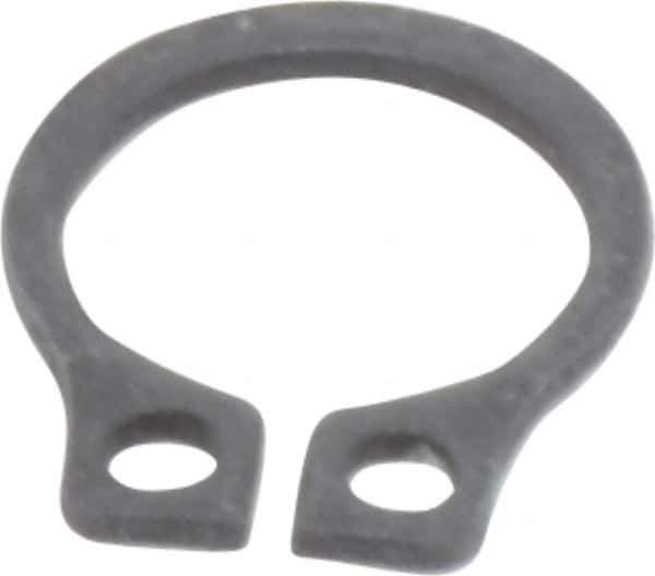 Value Collection - 0.23" Groove Diam, 1/4" Shaft Diam, Phosphate Spring Steel, Snap External Retaining Rings - 0.029" Groove Width, 0.025" Ring Thickness - Industrial Tool & Supply