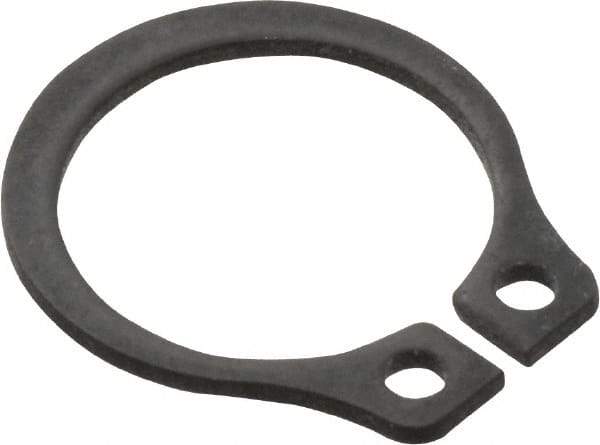 Value Collection - 0.352" Groove Diam, 3/8" Shaft Diam, Phosphate Spring Steel, Snap External Retaining Rings - 0.029" Groove Width, 0.025" Ring Thickness - Industrial Tool & Supply