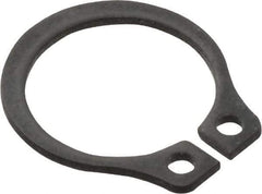 Value Collection - 0.352" Groove Diam, 3/8" Shaft Diam, Phosphate Spring Steel, Snap External Retaining Rings - 0.029" Groove Width, 0.025" Ring Thickness - Industrial Tool & Supply