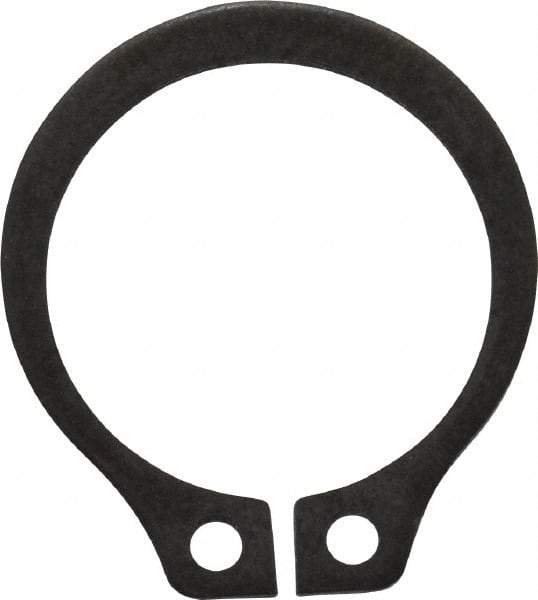 Value Collection - 0.412" Groove Diam, 7/16" Shaft Diam, Phosphate Spring Steel, Snap External Retaining Rings - 0.029" Groove Width, 0.025" Ring Thickness - Industrial Tool & Supply