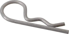 Made in USA - 1/2 to 5/8" Shaft Diam, 2-3/8" Long, 0.12" Wire Diam, Hair Pin Cotter - Grades 302 & 18-8 Stainless Steel - Industrial Tool & Supply
