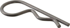 Made in USA - 7/8 to 1" Shaft Diam, 3-3/4" Long, 0.178" Wire Diam, Hair Pin Cotter - Grades 302 & 18-8 Stainless Steel - Industrial Tool & Supply