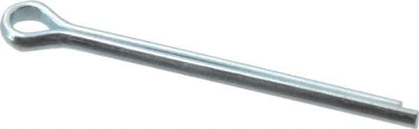 Value Collection - 5/32" Diam x 2" Long Extended Prong Cotter Pin - Grade 2, Zinc-Plated, Steel - Industrial Tool & Supply