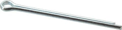 Value Collection - 5/32" Diam x 2-1/2" Long Extended Prong Cotter Pin - Grade 2, Zinc-Plated, Steel - Industrial Tool & Supply
