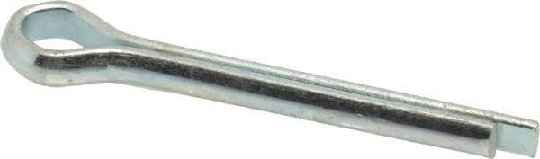 Value Collection - 3/16" Diam x 1-1/2" Long Extended Prong Cotter Pin - Grade 2, Zinc-Plated, Steel - Industrial Tool & Supply