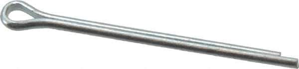Value Collection - 1/16" Diam x 1" Long Extended Prong Cotter Pin - Grade 2, Zinc-Plated, Steel - Industrial Tool & Supply