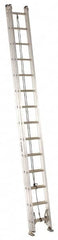 Louisville - 28' High, Type IA Rating, Aluminum Industrial Extension Ladder - Industrial Tool & Supply