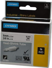 Dymo - 60" Long, White Heat Shrinkable Polyolefin Heat Shrink Tubing - For RhinoPRO 3000 - Industrial Tool & Supply