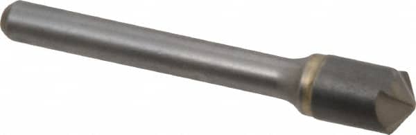 Hertel - 3/8" Head Diam, 1/4" Shank Diam, 4 Flute 120° Solid Carbide Countersink - Industrial Tool & Supply
