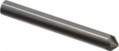 Hertel - 1/4" Head Diam, 1/4" Shank Diam, 4 Flute 100° Solid Carbide Countersink - Industrial Tool & Supply